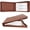 Brown, variant on 3 Rings Check Binder for End-Stub Deskbook Checks, Zipper Business Check Binder, 3 on a Page, Fit 3 & 9 Holes Check Faux Leather (Brown)