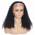thumbnail image 3 of Curly Headband Wigs Brazilian Curly Human Hair Wigs 150% Density Curly Wigs Brazilian Hair Easy to Install 26inch Natural Color, 3 of 7