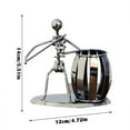 thumbnail image 6 of Multifunctional Guitar Shaped Desktop Organizer with Pen Holder for and Home Decorative Metal Accessory, 6 of 7