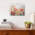thumbnail image 5 of Wildflower Wall Art Colorful Floral Pictures Framed Printed Art for Bathroom Nature Botanical Canvas Prints Poster Modern Abstract Flowers Painting Artwork Living Room Bedroom Home Decorations, 5 of 6