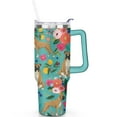 thumbnail image 2 of Gift for Dog Lovers Cute Dog Tumbler for Women - 40oz Dog Tumblers with Handle Straw and Lid Tumbler Cup Travel Coffee Mug, 2 of 7