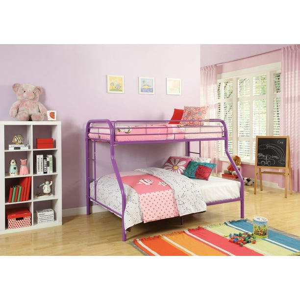 Purple Twin/Full Bunk Bed