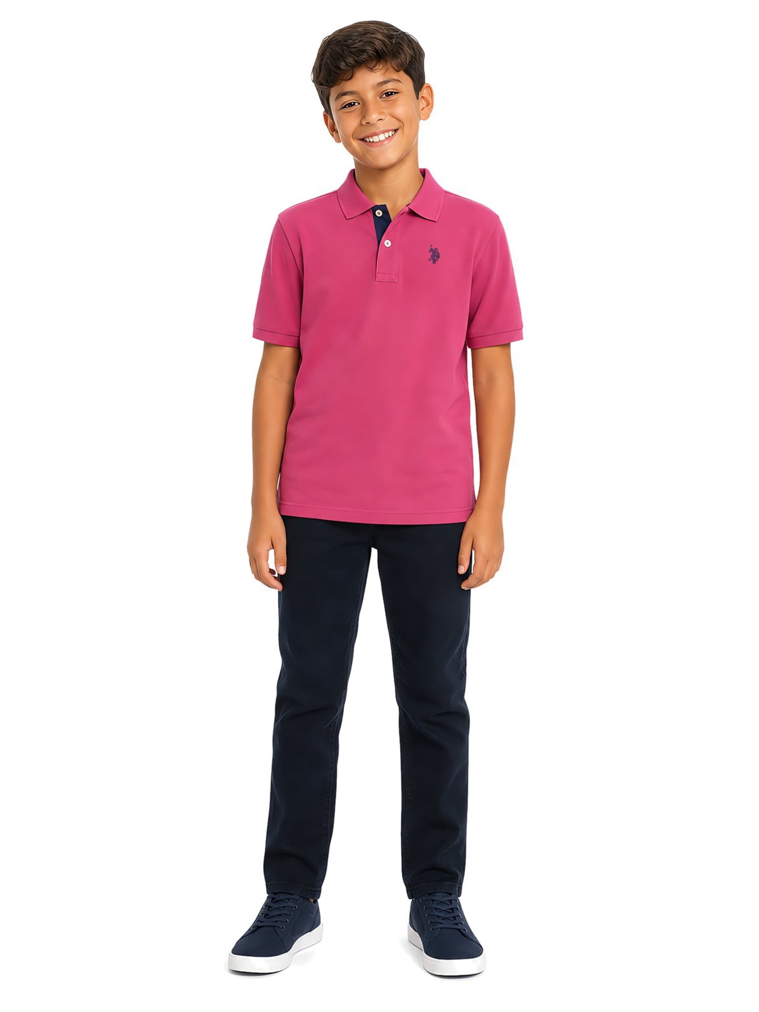 U.S. Polo Assn. Boys Pique Polo Shirt, Sizes 4-18