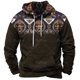 thumbnail image 3 of Sudadera con capucha y estampado vintage para hombre, estilo étnico, para otoño e invierno, ropa informal de gran tamaño para hombre, jersey de calle diario, 3 of 5