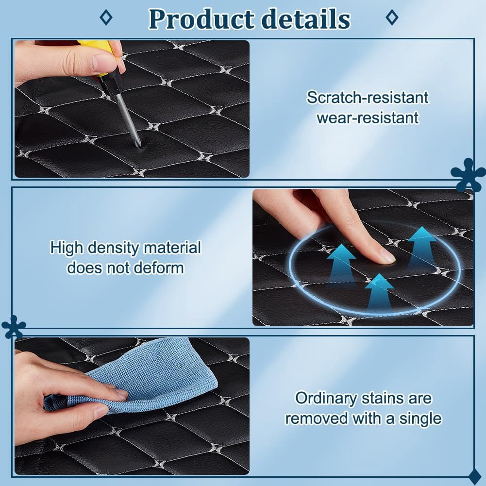 1pc Rhombus Pattern PVC Leather Quilted Foam Backed Fabric for Automotive Furniture Upholstery Mixed Color 1000x1600x5mm