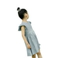 thumbnail image 4 of Faithtur Girl?s Pleated Fly Sleeve Solid Color Bow Backless A-line Dress, 4 of 10