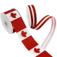 thumbnail image 3 of Cinta YERELO con bandera de Canadá, 2 rollos de 20 yardas, grosgrain, 3 of 9