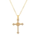 thumbnail image 5 of Weipu zircon Cross collar colgante personalidad creativa Virgin Cross collar cadena de clavícula femenina joyas de pareja regalo de San Valentín, 5 of 5