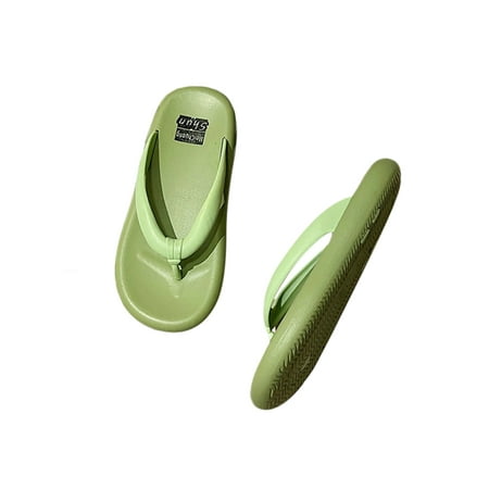 

Gomelly Lady Home Quick Dry Clap Toe Slide Sandals Pool Non-slip Cool Flat Sandal Cozy Heels Flip Flops