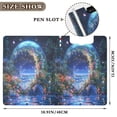 thumbnail image 3 of FORMRS A4 Clipboard Folder with Pen Holder Horizontal Foldable School Office Binder, Beautiful Floral Moon, 3 of 9