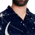 thumbnail image 5 of Taurus Constellation Men's Short Sleeve Casual Printed Button Down Beach Shirts Hawaiian Style Unisex Summer Shirt, 5 of 6