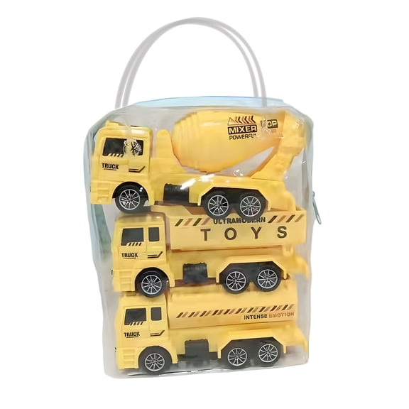 BESTSKY 4Pcs Toy Cars,Plastics Diecast Cars,Thoughtful Gift Car Toys for Babies,yellow2