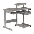 thumbnail image 5 of Techni Mobili Complete Computer Workstation Desk with Scratch Resistant Steel Legs, Gray RTA-2706A-GRY, 5 of 11