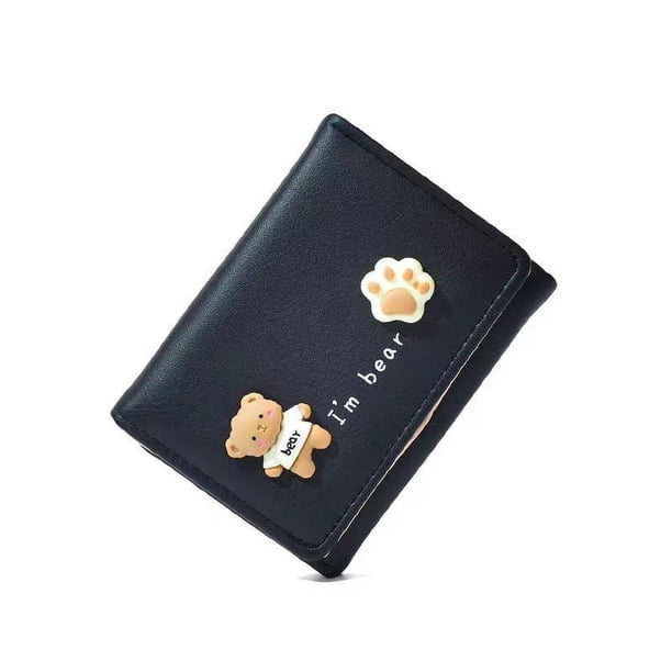 Cartera de mujer Cartera de mano corta sencilla con múltiples posiciones para tarjetas Monedero