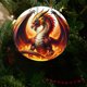 thumbnail image 5 of Adorno navideño redondo de porcelana con estampado de dragón Fiudx, 5 of 6