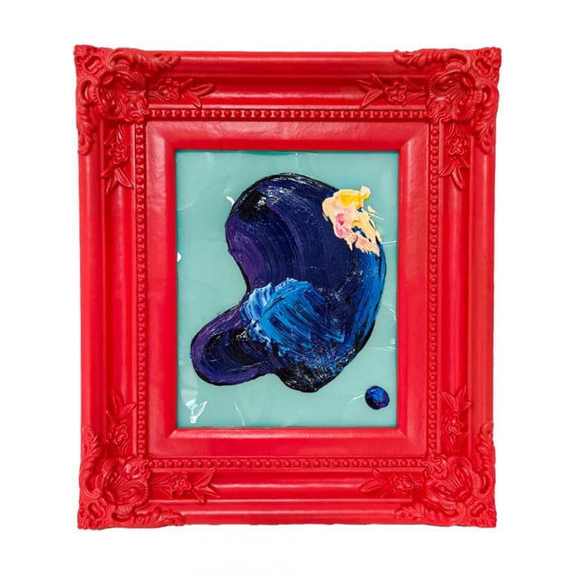 Cuadro Decorativo Galerias El Triunfo Diseño Pintura Violeta Y Colores 30x36cm
