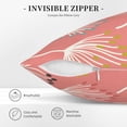 thumbnail image 5 of Square Decorative Throw Pillow Covers with Core, Pink Dandelion Print Throw Pillows for Couch Sofa Bed Home Decor, 20"x20", 5 of 9