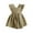 Green, variant on Gunia Toddler Baby Girl Dress Fly Sleeve Linen Cotton Solid Print Ruffle Cute Princess Backless Sundress Khaki Cotton 2-3 Years Streetwear