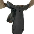 thumbnail image 6 of Zeckos Rustic Moose Head Bust Wall Sculpture 20x23in Brown Cabin Lodge Decor, 6 of 6
