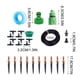 thumbnail image 3 of Kit de riego por goteo para invernadero 32FT | Sistema automático de riego de plantas | Niebla de patio | Emisores de boquilla ajustables | Tubo de distribución en blanco | Pulverizador multimodo, 3 of 8