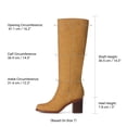 thumbnail image 2 of DREAM PAIRS Women's Knee-High Boots, Square Toe Chunky Block Heel Tall Boots, Fashion Dressy Boots for Fall and Winter, 2 of 6