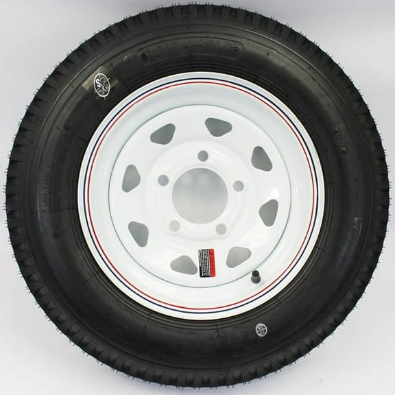 Southwest Wheel 12 in Wheel 5 on 4.5 in 12 x 4 in 5 Lugs, White