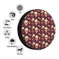 thumbnail image 4 of Pofeuu cool rock Skull record Print Spare Tire Wheel Cover for Car Truck SUV Camper Universal Fit Spare Tire Cover RV Spare Tire Covers-16 inch, 4 of 6