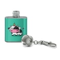 thumbnail image 2 of Cute Kawaii Unicorn Cow Stainless Steel 1oz Mini Flask Key Chain, 2 of 3