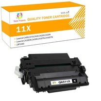 Toner H-Party 1-Pack Compatible Toner Cartridge Replacement for HP Q6511X LaserJet 2400 2410 2420 2420D 2420N 2420DN 2430N 2430TN 2430DTN Printer Ink Black