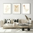 thumbnail image 3 of Funny Silly Goose Wall Art Beige Nursery Decor Farm Poster Aesthetic Cute Duck Animal Painting Wall Decor Farmhouse Cottage Core Canvas Print For Bedroom Bathroom Nursery Unframed, 3 of 6