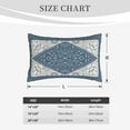thumbnail image 6 of Bixox Vintage Persian Colored Blue Printed Pillow Protector,Super Soft Ideal for Home,Guests,Rentals - 16"x24", 6 of 8