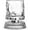 Tree Bark, variant on Lethargic 360 Degree Rotating Whiskey Glass, 3.74"W x 4.13"H Sodium Lime Glass Tumbler with Bubble Design for Home Bar.