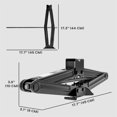 thumbnail image 2 of Portable 2-Ton Steel Scissor Jack – Compact Black Car Jack for Vehicle Maintenance & Roadside Assistance, 17.7" Lift Height, 2 of 8