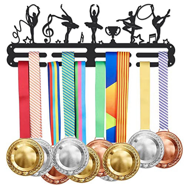 Cheer Medal Holder CREATCABIN Cheerleader Medal Hanger - 3 Tier Wall ...