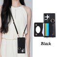 thumbnail image 2 of Crossbody Wallet Case With Card Slots And Mirror For Samsung Galaxy S24 Series, iPhone 13, 2 of 7