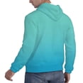 thumbnail image 6 of Naloa Teal Turquoise Men's Casual Hooded Collar Drawstring Hoodies Pullover Sweatshirts Casual Long Sleeve Shirts-XX-Large, 6 of 7