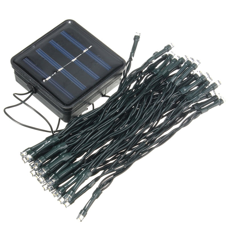 17ft 1.5W 2V 50 LED String Lights Outdoor Solar String Lights Solar
