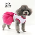 thumbnail image 3 of HQREA Dog Tutu Princess Dress Cute Summer Heart Printed Lace Puppy Skirt Pet Apparel Dog Dress, 3 of 6