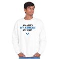 thumbnail image 5 of US Air Force Hero Airman Wife Men's Crewneck Sweatshirt Brisco Brands L, 5 of 6