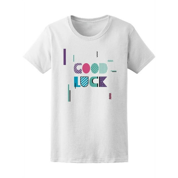 Vintage Retro Good Luck T-Shirt Women -Image by Shutterstock, Female x-Large