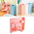 thumbnail image 4 of Lindo organizador de lápices plegable para guardar maquillaje, accesorios de escritorio, útiles escolares. Rosa, 4 of 9