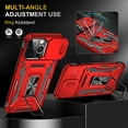 thumbnail image 6 of Allytechgroup Magnetic for iPhone 16 Case with 1x Screen Protector, Rotatable Kickstand Support Car Mount Slide Camera Cover Protective Phone Case for Women Men, Red, 6 of 7