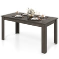 thumbnail image 1 of Costway 63" Dining Table Rectangular Modern Kitchen Table For 6 People Home Furniture Gray, 1 of 7