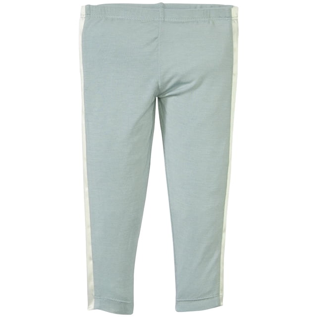 Kickee Pants Leggings Para Bebé Niña Con Cinta A Rayas, Color Jade, 3-6 Meses