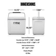 thumbnail image 6 of RTIC 8 Qt 12-Can Road Trip Ice Chest Cooler, White & Grey, 6 of 9