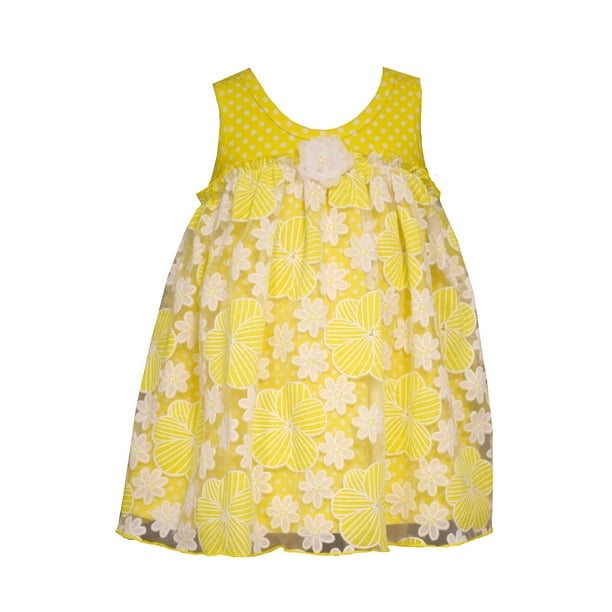 Bonnie Jean - Bonnie Jean Baby Yellow Daisy Tulle Dress 6-9 months ...