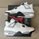 thumbnail image 1 of N I-K-E A i r-Jor-dan 4 Retro OG 2025 White Cement FV5029-100 Size 12 Men, 1 of 5