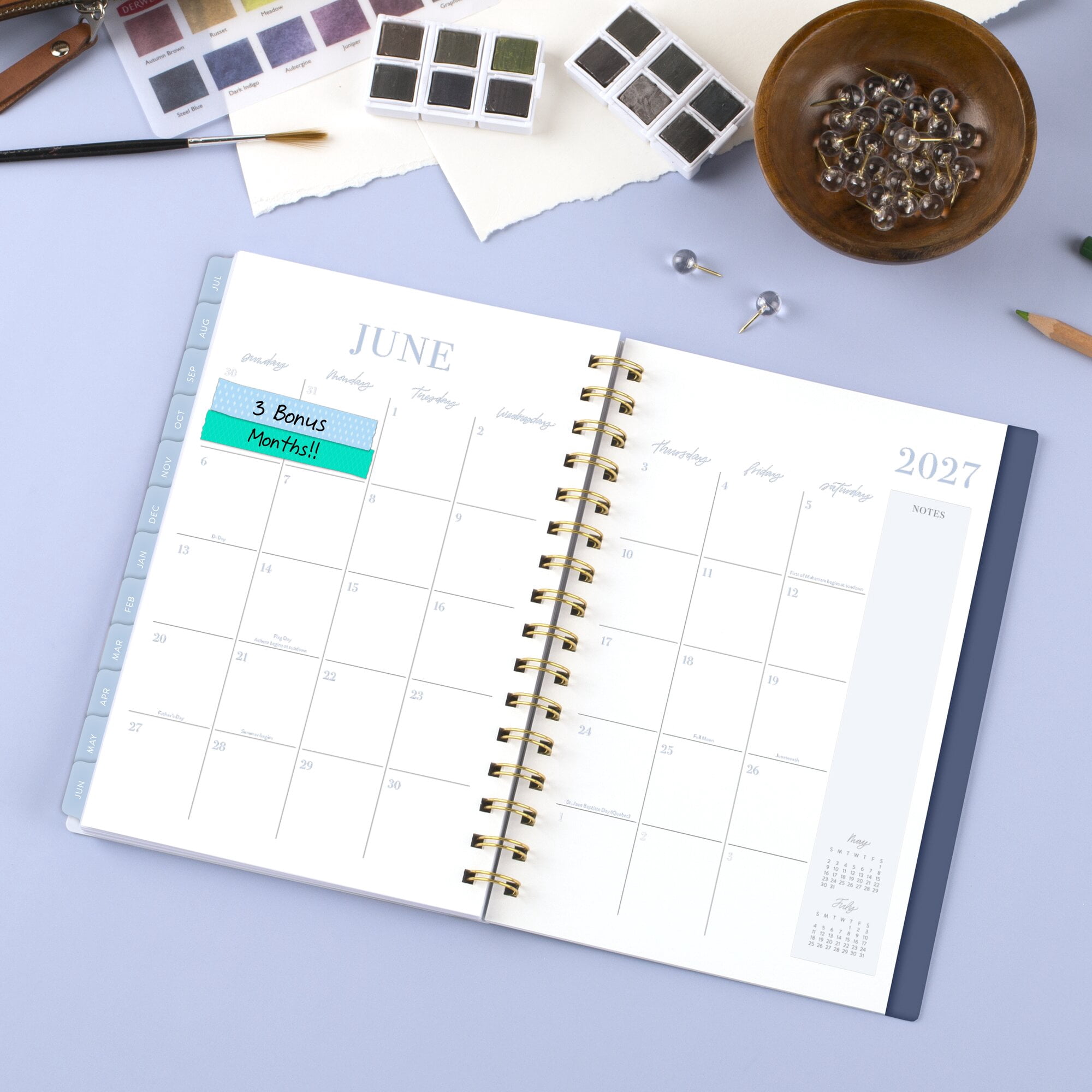 Leah Bisch for Mead Cambridge Academic 2026-2027 Weekly Monthly Planner Bow