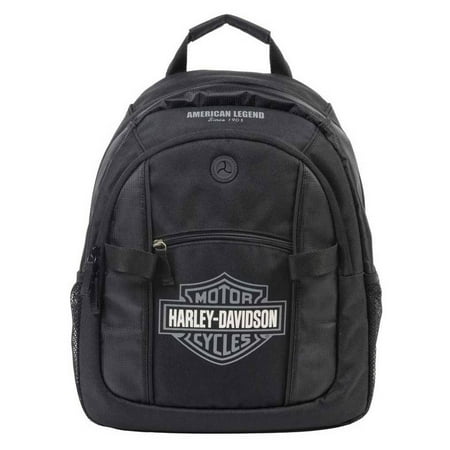 Harley-Davidson Bar & Shield Day Backpack, Gray Logo, Black BP1968S ...