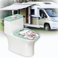 thumbnail image 4 of HELLHERO Mother's Day Toilet Covers Set Elastic Installation for Bathroom Supplies Washable Toilet Lid Cover and Toilet Tank Lid Cover, 4 of 6